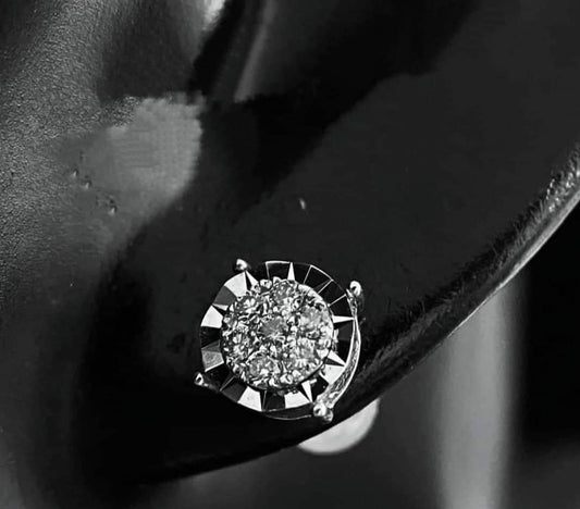 .24ctw Rolex illussion diamond stud