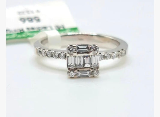 1 carat princess cut diamond ring